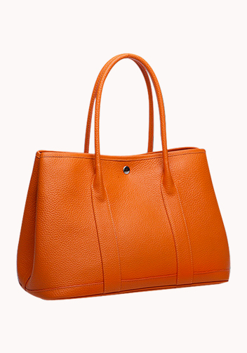 Tiger Lyly Carla Large Tote In Leather Orange