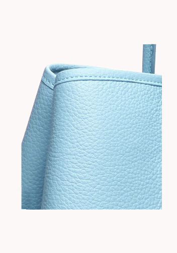 Tiger Lyly Carla Large Tote In Leather Light Blue