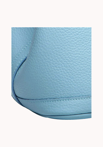 Tiger Lyly Carla Large Tote In Leather Light Blue