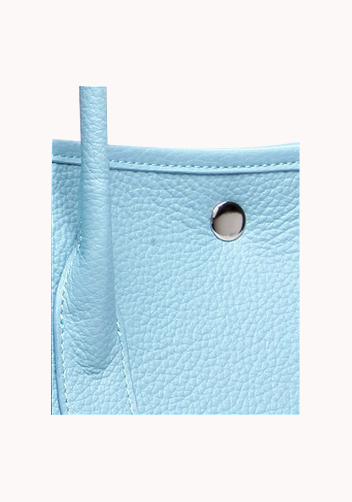 Tiger Lyly Carla Large Tote In Leather Light Blue