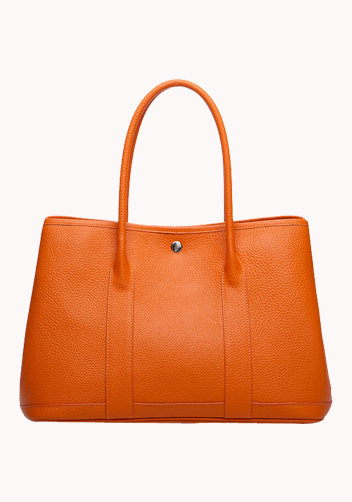 Tiger Lyly Carla Large Tote In Leather Orange