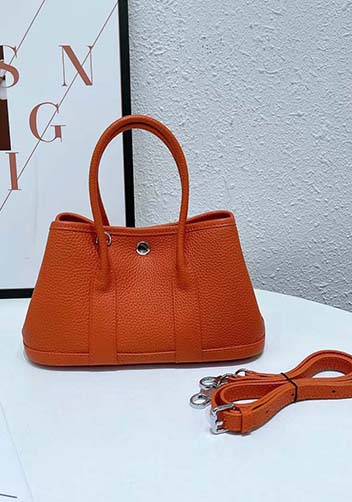 Tiger Lyly Carla Tote In Leather 10 Orange