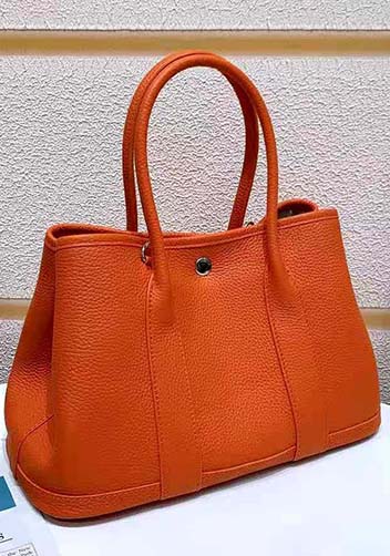 Tiger Lyly Carla Tote In Leather 12 Orange