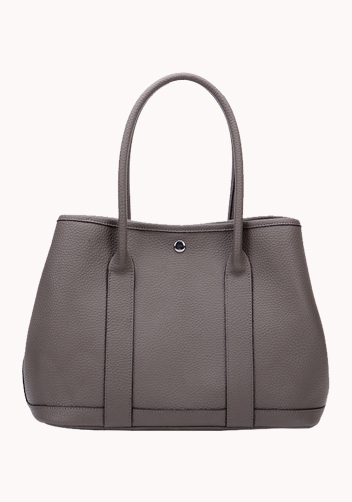 Tiger Lyly Carla Large Tote In Leather Dark Grey