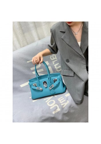Tiger Lyly Brigitte Horizontal Bag 12 Leather Blue