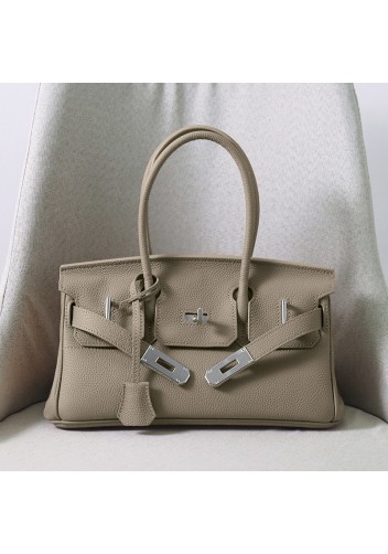 Tiger Lyly Brigitte Horizontal Bag 12 Leather Grey