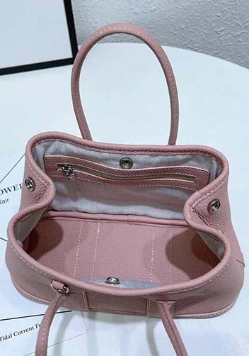 Tiger Lyly Carla Tote In Leather 10 Pink