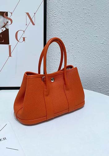 Tiger Lyly Carla Tote In Leather 10 Orange