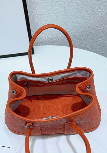 Tiger Lyly Carla Tote In Leather 10 Orange