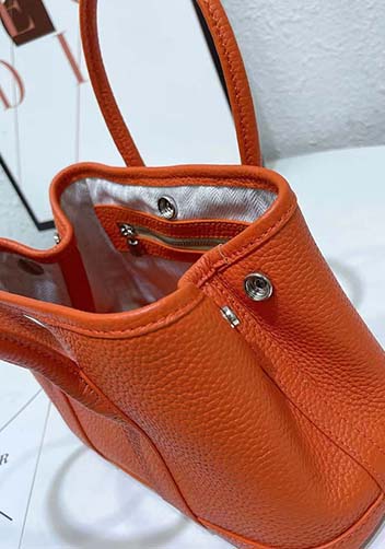 Tiger Lyly Carla Tote In Leather 10 Orange