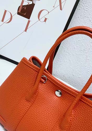 Tiger Lyly Carla Tote In Leather 10 Orange