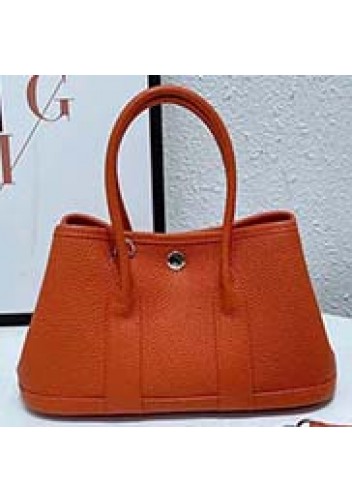 Tiger Lyly Carla Tote In Leather 10 Orange