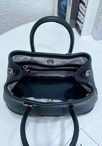 Tiger Lyly Carla Mini Tote In Leather Black