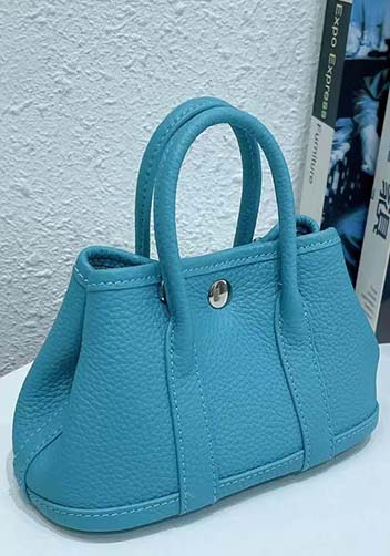 Tiger Lyly Carla Mini Tote In Leather Blue