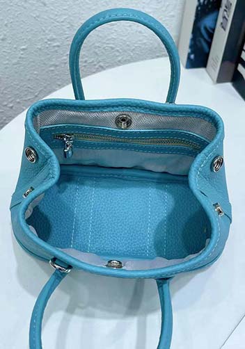 Tiger Lyly Carla Mini Tote In Leather Blue