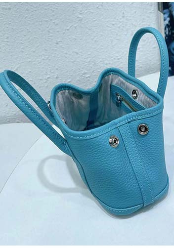 Tiger Lyly Carla Mini Tote In Leather Blue