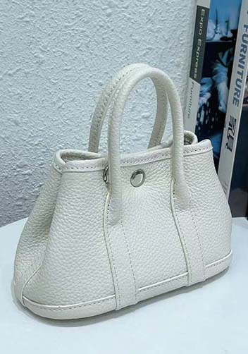 Tiger Lyly Carla Mini Tote In Leather Cream