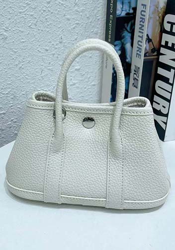 Tiger Lyly Carla Mini Tote In Leather Cream