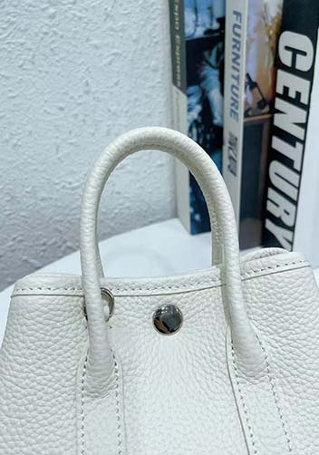 Tiger Lyly Carla Mini Tote In Leather Cream