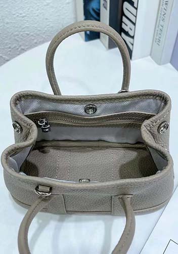 Tiger Lyly Carla Mini Tote In Leather Grey