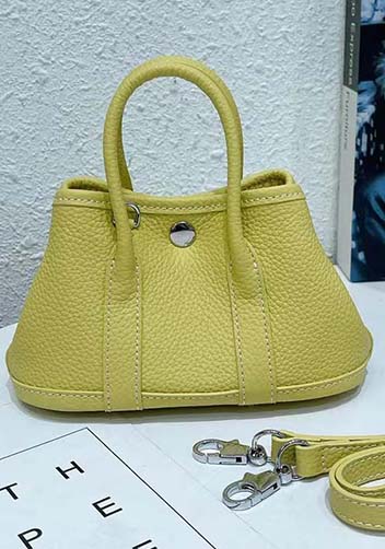 Tiger Lyly Carla Mini Tote In Leather Yellow