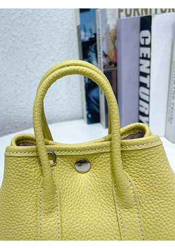 Tiger Lyly Carla Mini Tote In Leather Yellow