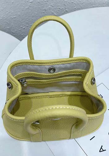 Tiger Lyly Carla Mini Tote In Leather Yellow