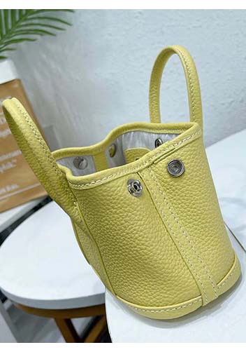 Tiger Lyly Carla Mini Tote In Leather Yellow