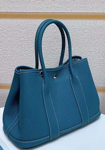 Tiger Lyly Carla Tote In Leather 12 Blue