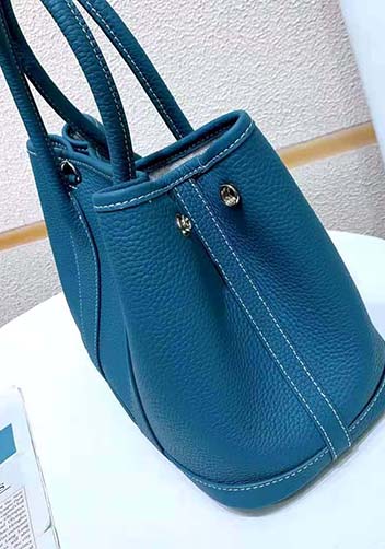 Tiger Lyly Carla Tote In Leather 12 Blue