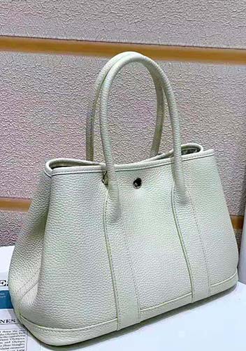 Tiger Lyly Carla Tote In Leather 12 Cream