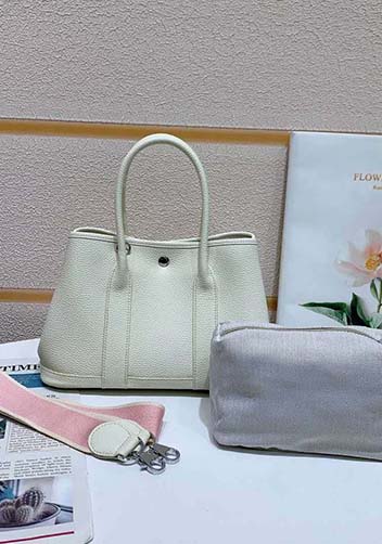 Tiger Lyly Carla Tote In Leather 12 Cream