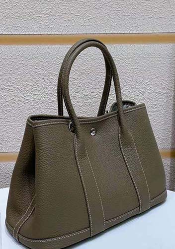 Tiger Lyly Carla Tote In Leather 12 Dark Grey