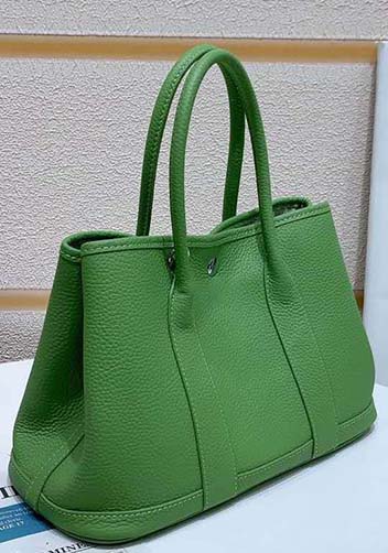 Tiger Lyly Carla Tote In Leather 12 Green