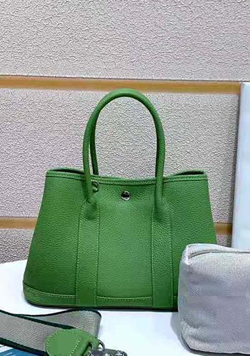 Tiger Lyly Carla Tote In Leather 12 Green