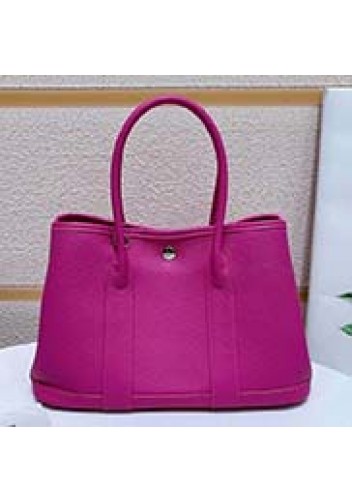 Tiger Lyly Carla Tote In Leather 12 Hot Pink