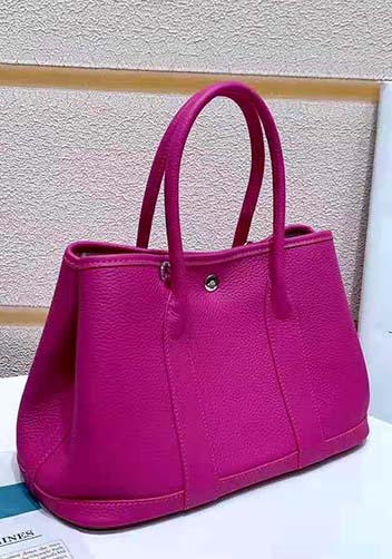 Tiger Lyly Carla Tote In Leather 12 Hot Pink