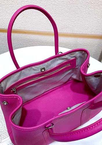 Tiger Lyly Carla Tote In Leather 12 Hot Pink