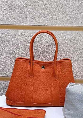 Tiger Lyly Carla Tote In Leather 12 Orange