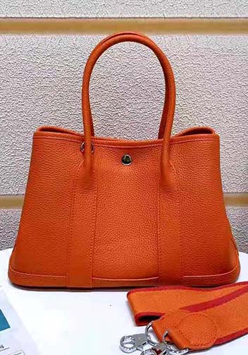 Tiger Lyly Carla Tote In Leather 12 Orange