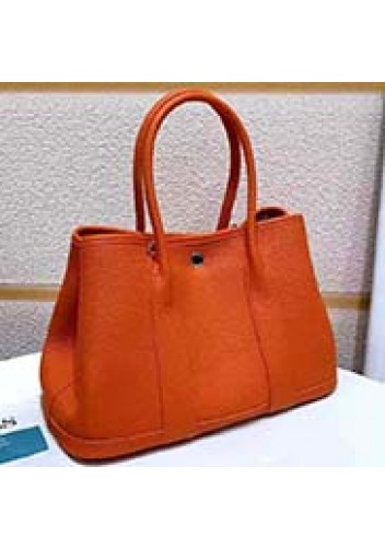 Tiger Lyly Carla Tote In Leather 12 Orange