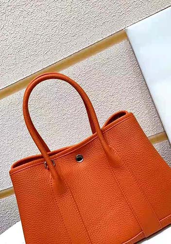 Tiger Lyly Carla Tote In Leather 12 Orange