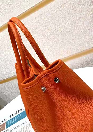 Tiger Lyly Carla Tote In Leather 12 Orange