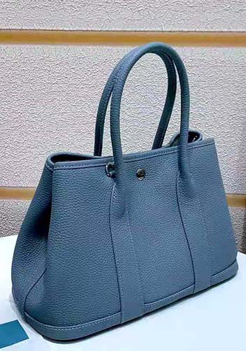 Tiger Lyly Carla Tote In Leather 12 Light Blue