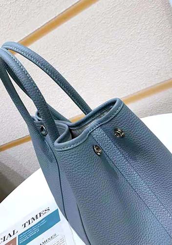 Tiger Lyly Carla Tote In Leather 12 Light Blue