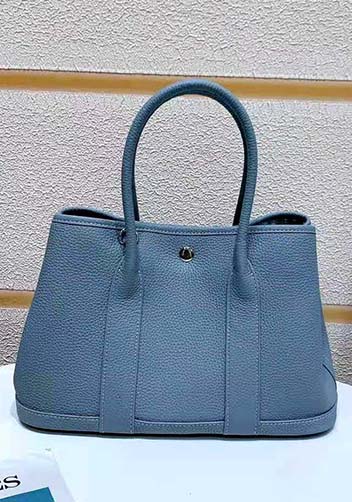 Tiger Lyly Carla Tote In Leather 12 Light Blue