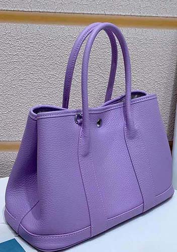 Tiger Lyly Carla Tote In Leather 12 Purple
