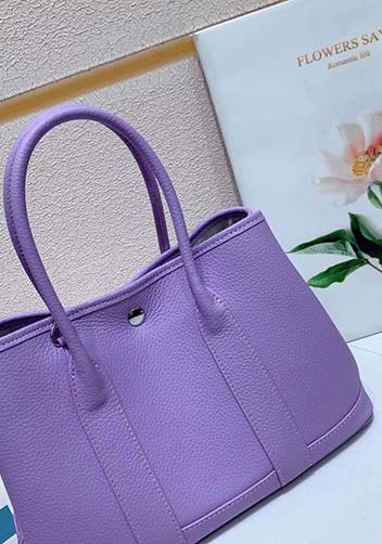 Tiger Lyly Carla Tote In Leather 12 Purple