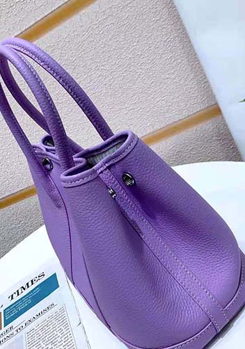 Tiger Lyly Carla Tote In Leather 12 Purple