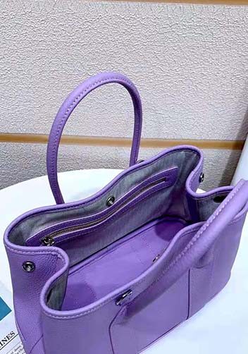 Tiger Lyly Carla Tote In Leather 12 Purple